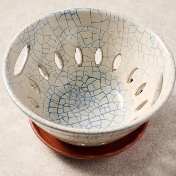 Ciya Blue Crackle Berry Bowl