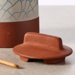 Ciya Blue Crackle Honey Pot