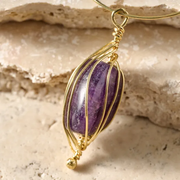 Clarity Amethyst Hoop Earrings