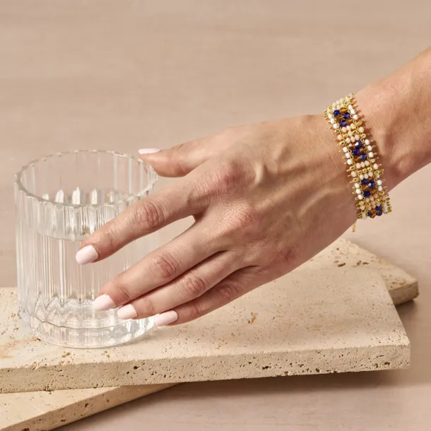 Clarity Hand Beaded Bracelet