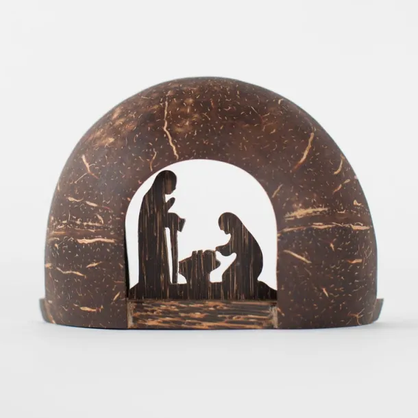 Coconut Shell Nativity