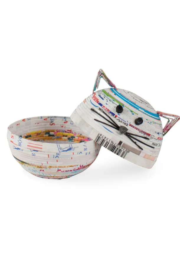 Coiled Paper Cat Box