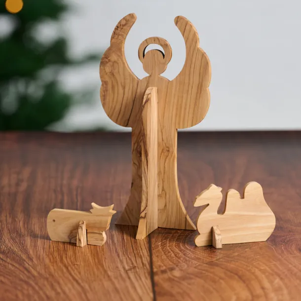 Collapsible Olive Wood Nativity