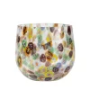 Confetti Cheena Glass Candleholder
