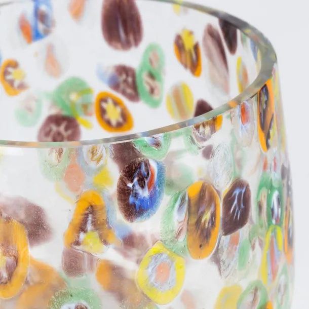 Confetti Cheena Glass Candleholder