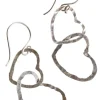 Connected Hearts Drop Earrings