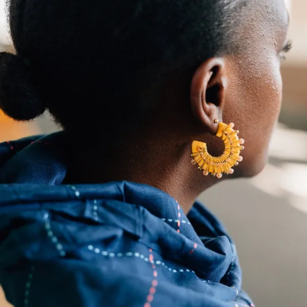 Crescent Wrapped Earrings
