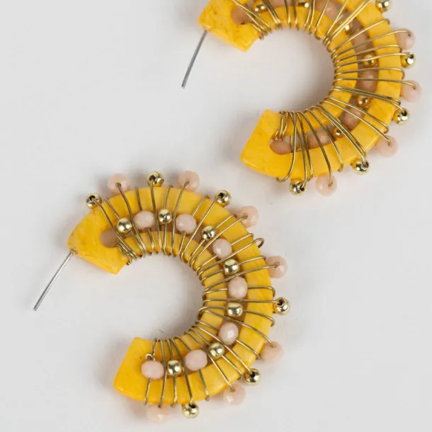 Crescent Wrapped Earrings