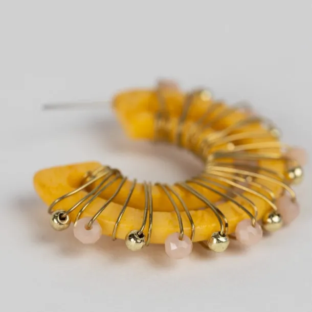 Crescent Wrapped Earrings