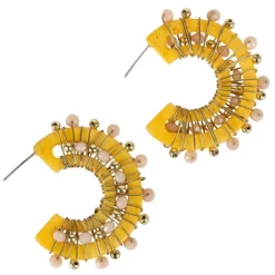 Crescent Wrapped Earrings