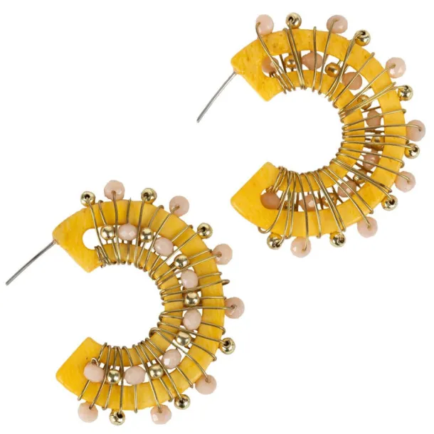 Crescent Wrapped Earrings