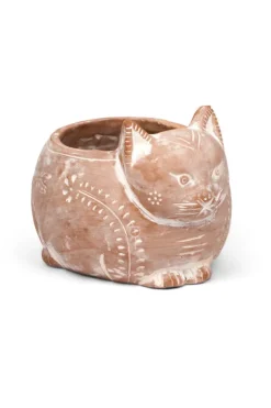 Crouching Cat Planter