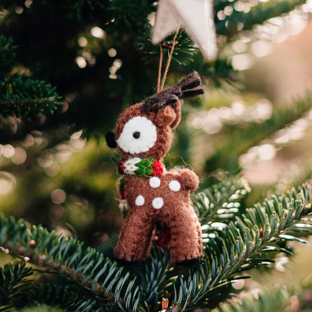 Cuddly Reindeer Ornament