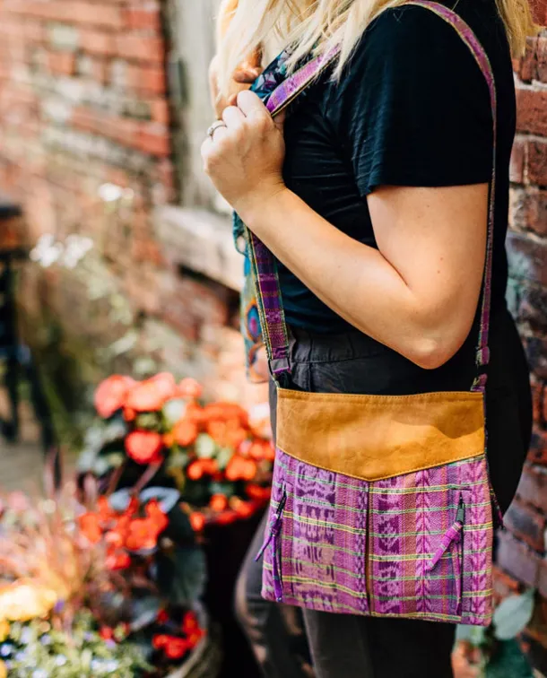 Cuerina & Cloth Bag