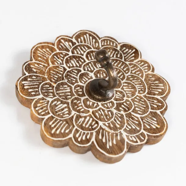 Dahlia Mango Wood Wall Hook