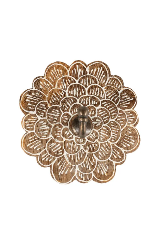 Dahlia Mango Wood Wall Hook