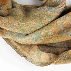 Desert Sand Paisley Wool Scarf