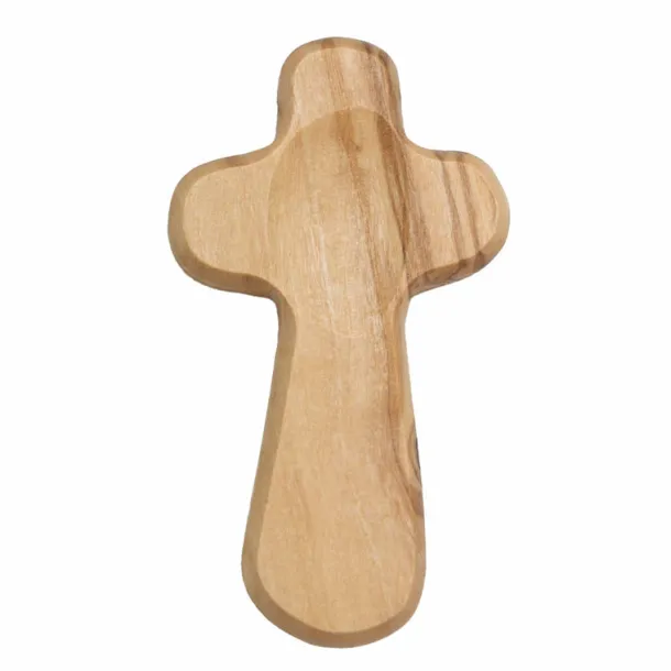 Duea Olive Wood Pocket Prayer Cross