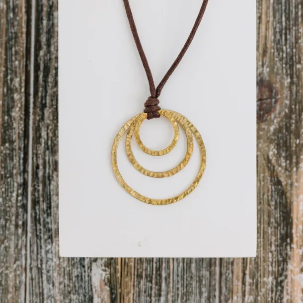 Eccentric Circles Necklace