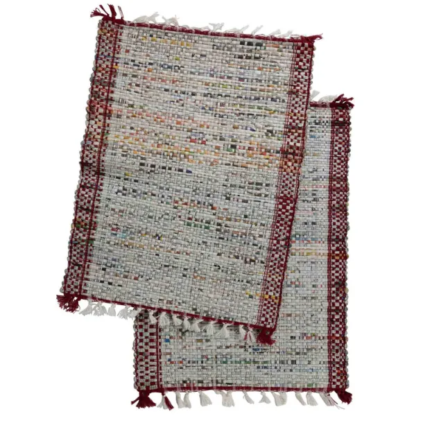 Eco News Woven Placemats - Set of 2