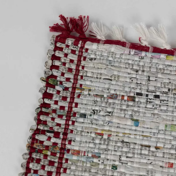 Eco News Woven Table Runner