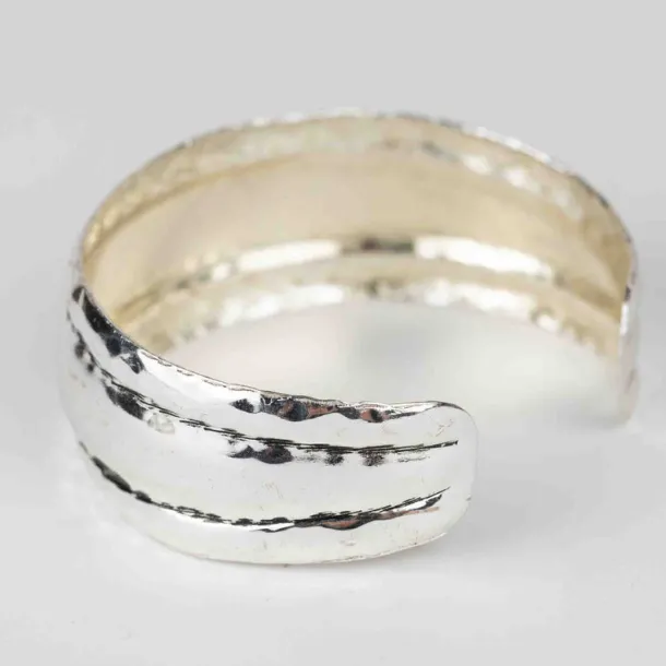Edgy Cuff Silver Bracelet