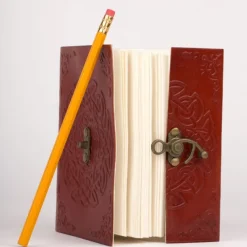 Endless Knot Leather Journal