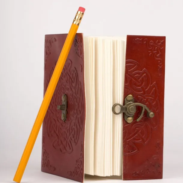 Endless Knot Leather Journal