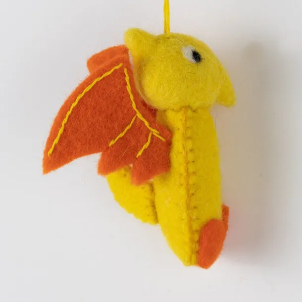 Felt Flying Dino Ornament