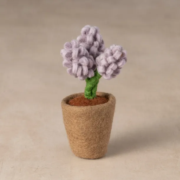 Felted Flower Pot - Hyacinth