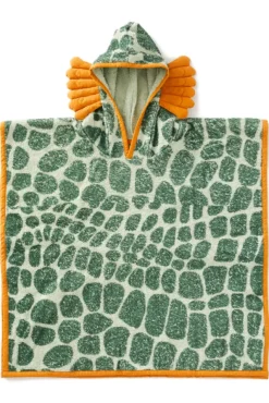 FIERCE CREATURE TOWEL green/orange, one size
