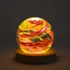Fiery Glass Paperweight