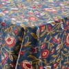 Floral Blooms Blue Tablecloth