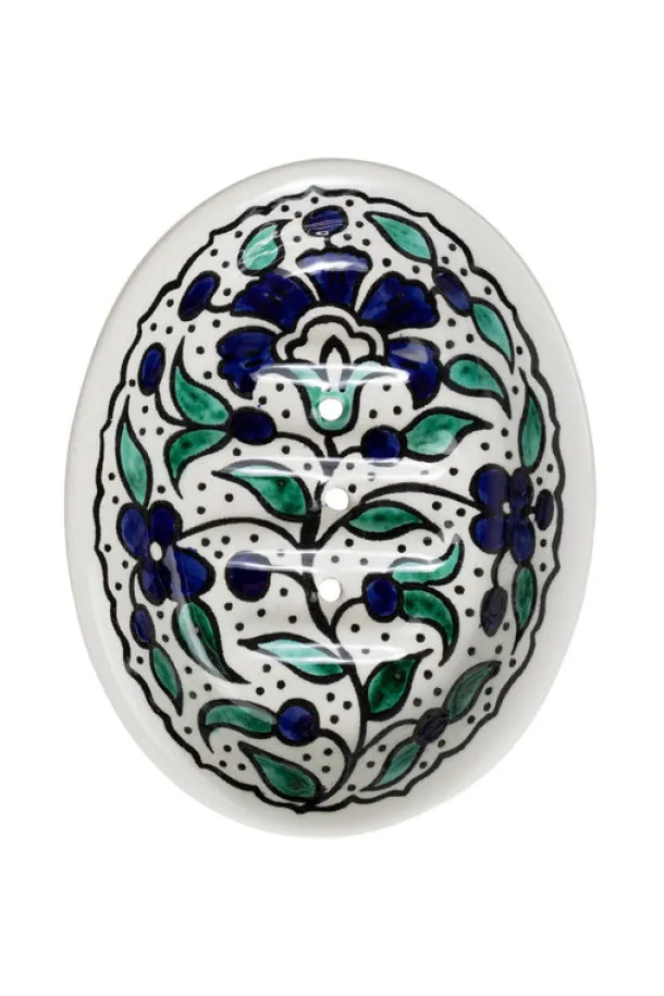 Floral Ceramic Soap Dish