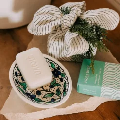 Floral Ceramic Soap Dish