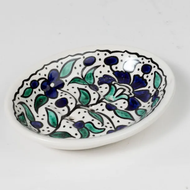 Floral Ceramic Soap Dish
