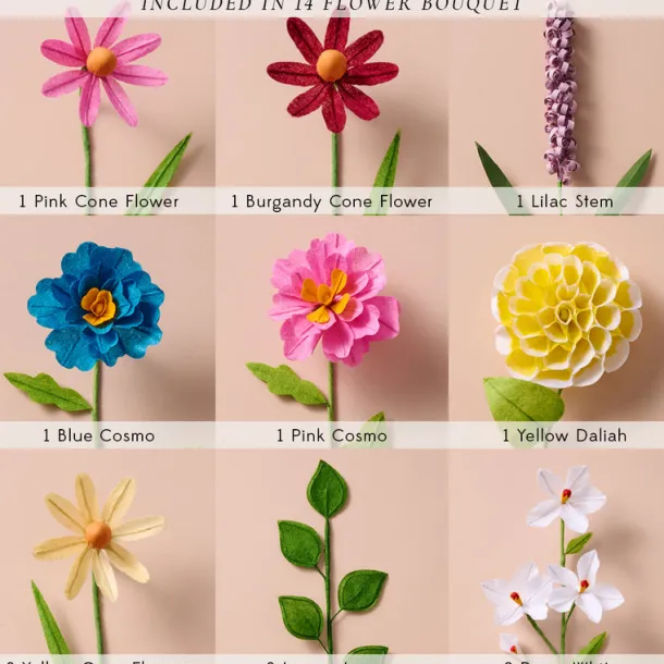 14 Flower Bouquet Kit