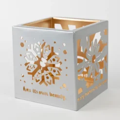 Four Seasons Cube Candleholder