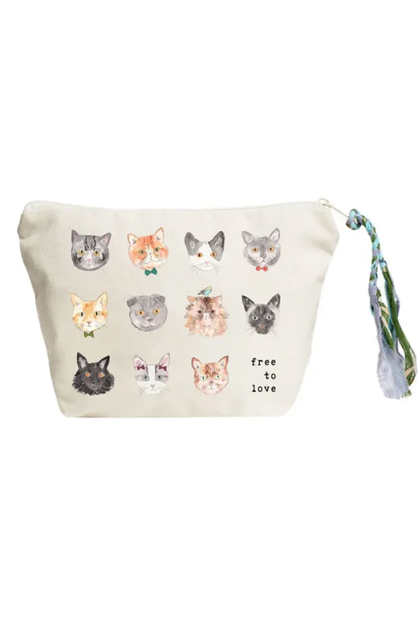 Free To Love Pouch (Cats)