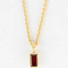 Garnet Gold Necklace
