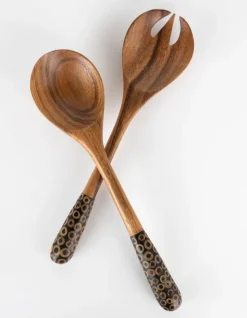 Gather Round Wood Salad Servers