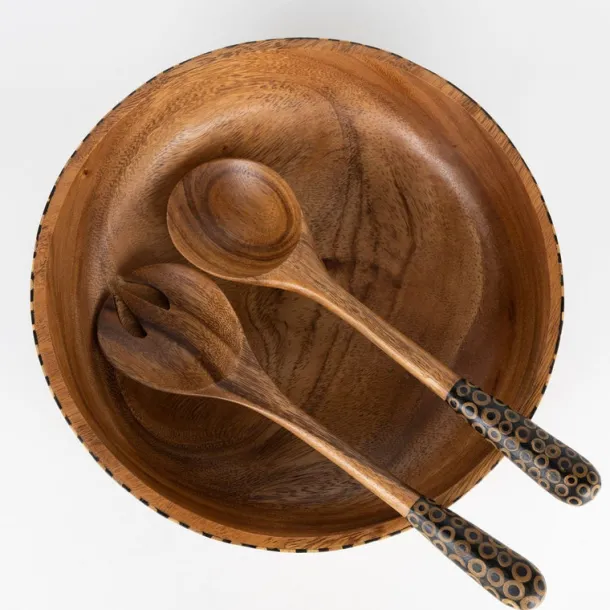 Gather Round Wood Salad Servers