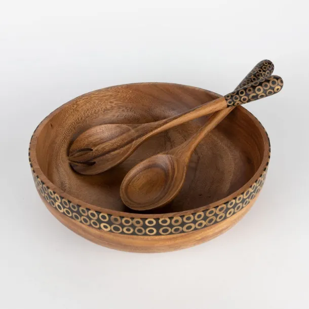 Gather Round Wood Salad Servers