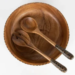 Gather Round Wood Serving Bowl