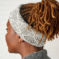 Geometric Alpaca Wool Headband