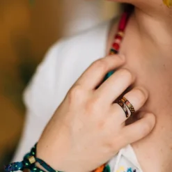 Geometric Spiral Ring