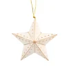 Gold & White Star Ornament