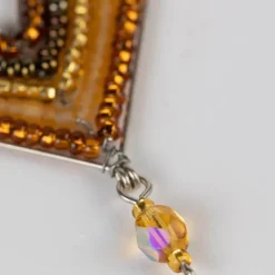 Gold Dust Beaded Earrings