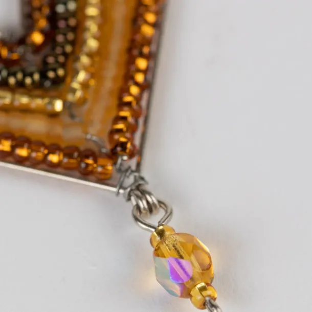 Gold Dust Beaded Earrings