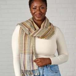 Golden Hour Cotton & Banana Fiber Scarf